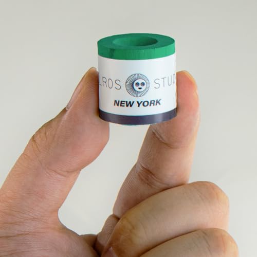 SOLROS Billiards Cue Chalk - High Performance Pure Round Pro Chalk | Color:Blue,3PCS,Low Dust & Long Lasting,Ready to Usez,Smooth Control,for Any Venue - color: Green