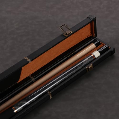 Pool Cue Stick Genuine Leather Cowhide Grip 58" 19 20oz 2 Piece with 12.5mm Tip,Canadian Maple Pro Billiard Cue,for Adults/Beginner/Pro Player. - color: Grey-20oz-Velvet Paint Grip-with Case