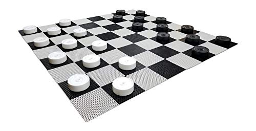 MegaChess Giant Chess Set - 49 inch King; Bundle with Giant Checkers Set and Giant Chess Board (3 Items)
