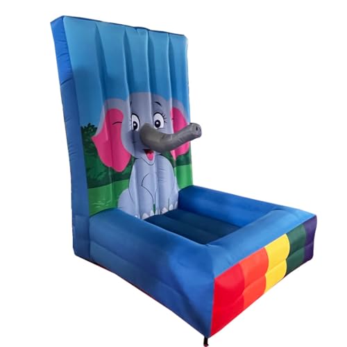 4 in 1 Inflatable Carnival Game Inflatable Sport Games Multi Sports Play Ring Toss Basketball Hoop Game for School Playground/Family/Team - style: Toss ring