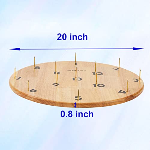 SUNGIFT Hook Ring Toss Game for Adults & Kids - Yard Hooky Ring Tossing Games - Hookie Wall Game Indoor & Outdoor Family Fun - Home, Party, Office, Camping & Backyard Games - style: Giant 20"