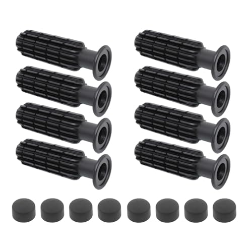 8Pcs Foosball Grips with End Plug Rod Portable Table Soccer Replacement Children