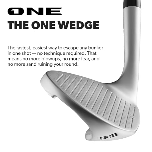 Performance Golf ONE Wedge | Accelerates The Club Through Any Lie | Solid Shots | No Chunking | Gets You On The Green in One Shot - size: Left, style: 56 Degrees