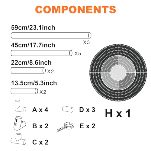 Contixo TS1 Axe Throwing Bristle Target Set for Kids, 2-in-1 Board Family Carnival Party Fun Toy with 4 Foam Axes, 4 Triangle Darts for Boys & Girls Gift Family Indoor Outdoor Backyard Game Foldable