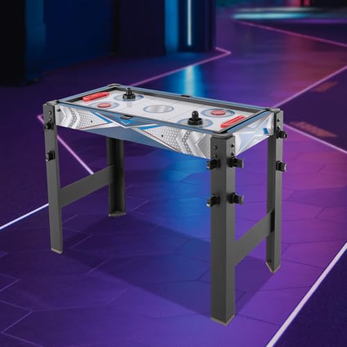 5-in-1 Multi Game Table for Family, Combo Game Table with Pool, Hockey, Ping Pong, Basketball, Adjustable Legs, Compact Size for Home, Game Room, Outdoor, Ideal Gift for Kids and Adults