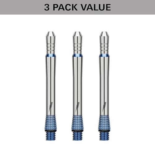 Target Darts Phil Taylor Gx2 Raw Power Titanium Dart Shaft, Short/Intermediate/Medium | Player Edition Aluminium Shafts, 2BA Thread, Professional Dart Accessories - size: Medium (34.3mm)
