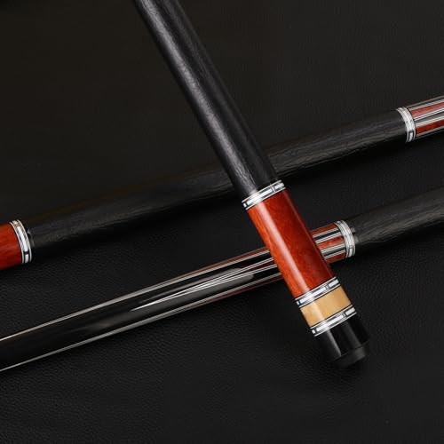 10mm .5mm mm Canadian Maple Pool Cue Stick Set(with Case), 58 inch 19, 19.5 Oz Pool Stick, 2-Piece Grey Brown Billiard Pool Cue Stick - color: 13mm(19.5oz)