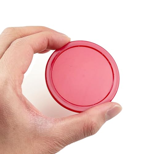 12 Pack 2.5 Inch Air Hockey Pucks for Small Size Table - color: Red