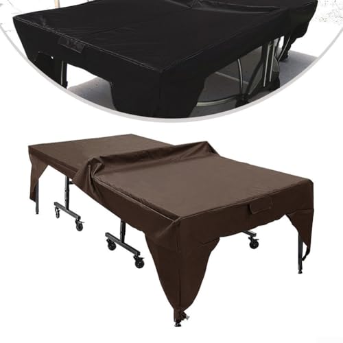 Table Tennis Table Cover - Heavy Duty Waterproof & UV Resistant (280 x 153 x 73 cm) | Weather Protection for Indoor/Outdoor Ping Pong Tables | Fabric