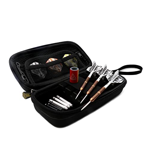 CUESOUL Big Beast 90% 26g/27g Steel Tip Tungsten Dart Set with Dart Case - color: Rose Glod-26g