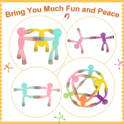 Laleay 12pcs Magnetic People for Refrigerator, Fridge Magnets for Adults Kids Gifts, Magnetic Men for Teens Gifts, Kids Sensory Toys - size: 12pcs