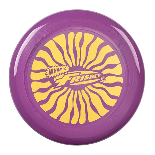 Wham-O Frisbee Cool Flyer Flying Disc, 9.95 Inch Sports Disc Lightweight Durable for Outdoor Beach Park Backyard Game - 130g - color: Purple