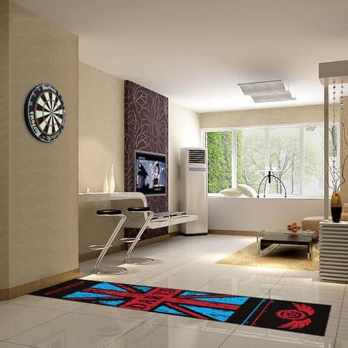 Dart Board Mat ,with Throw Lines, Heavy Duty Rubber Dart Mat, Anti Slip Dart Carpet for Dart Game, Beginners and All Dart Types