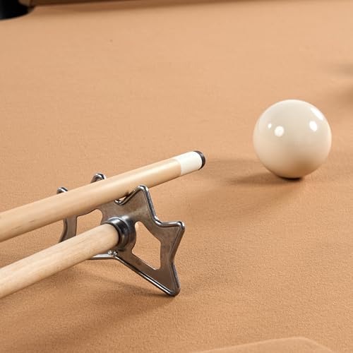 Barrington Billiards 24-Piece Pool Table Kit with 57 Inch 2-Piece Cue Sticks, 16-Piece 2 1/4 Inch Billiard Ball Set, Triangle Rack, Bridge Stick, Rail Brush, Chalk, Complete Billiards Accessories Set