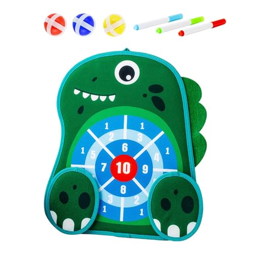 Aymzbd Erasable Book Doodle Set, Target Boards, Indoor Outdoor Games, Birthday Gifts for Boy Girls Painting Toys Toss Game, Dinosaur - color: Dinosaur