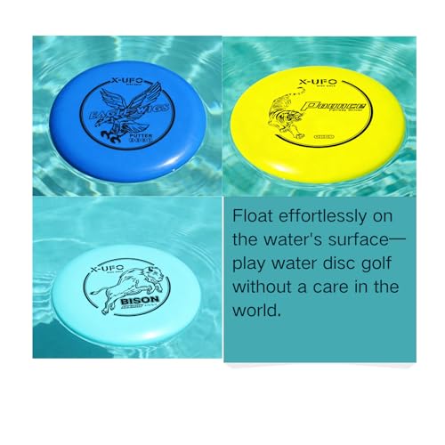 X-UFO Disc Golf Set - Disc Golf Starter Set, Includes 1 Putter, 1 Driver, and 1 midrange disc, Weighing 170-178 Grams Suitable for Beginners and Professional disc Golf tournaments - color: Set 8
