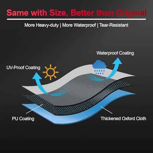 Zettum Pool Table Cover - Billiard Table Covers, 600D Waterproof Covers for Billiard Pool Table, Heavy Duty Scratched-Free UV Protection Snooker Furniture Table Cover - 8 Feet - size: 8FT - 100"L x 56"W x 8“H