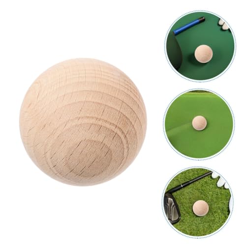 ERINGOGO Unfinished Wooden Craft Spheres Round Balls for Family Games and Backyard Fun Lightweight Replacement Croquet Balls for Outdoor Sports and Activities