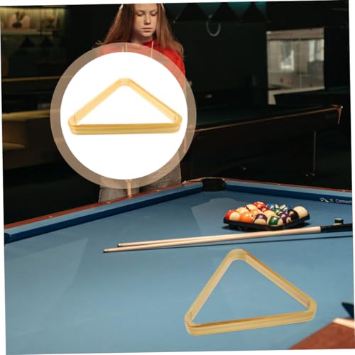 Kisangel 2pcs Solid Wood Pool Triangle Rack Billiard Holder for Accurate Setup and Smooth Essential Pool Table Accessory for Snooker