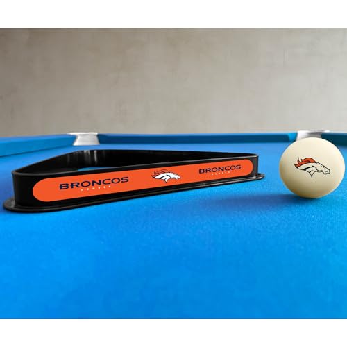Imperial NFL Cue Ball & Rack Set - color: Denver Broncos, White