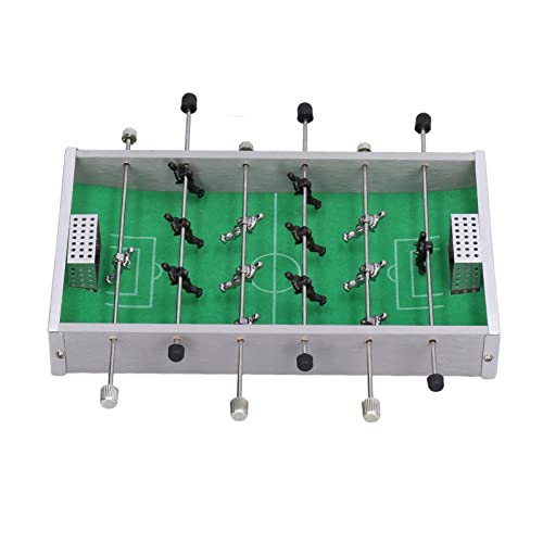Compact Foosball Table, Tabletop Foosball Game with Aluminum Rods, Mini Football Table for Home Office Party, Portable Table Top Sports Game with Steel Balls for All Ages