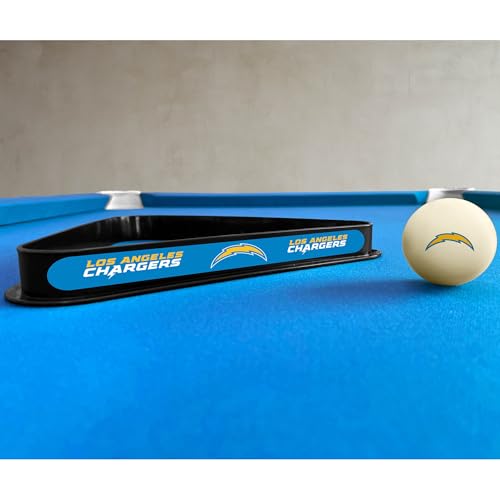 Imperial NFL Cue Ball & Rack Set - color: Los Angeles Chargers, White