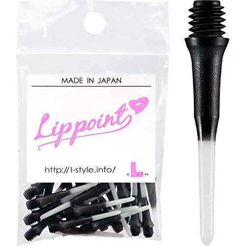 Lstyle Dart Tips: Original Lippoint - Soft Tip Dart Points - 2BA Thread - Regular Length - 2 Tone Black 2 Pack - color: Black 2-Tone