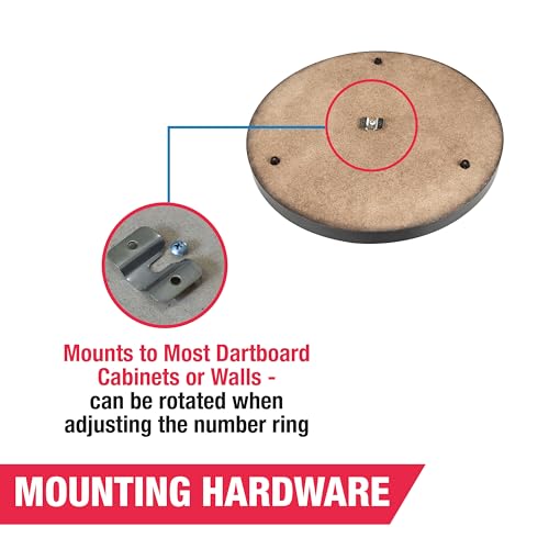 MD Sports Dartboard Cabinet Multiple Styles Electronic Dartboard With Digital X/O Cricket Scorekeeping and Dart Set, Perfect for Cricket Games - style: Bristle Dartboard (w/Steel Tip Darts)