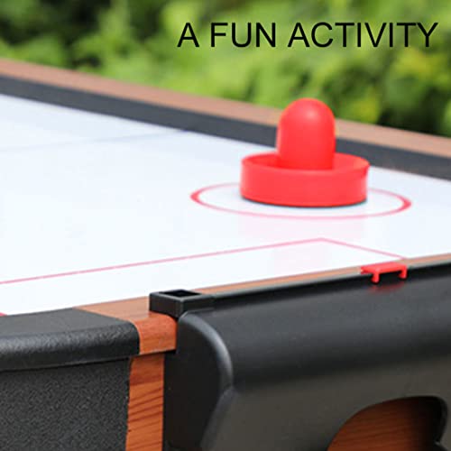 Air Hockey Pucks and Paddles, Air Hockey Pucks Air Hockey Replacement Set Ice Hockey Pushers Pucks Paddles Table Family Game Red - color: Red
