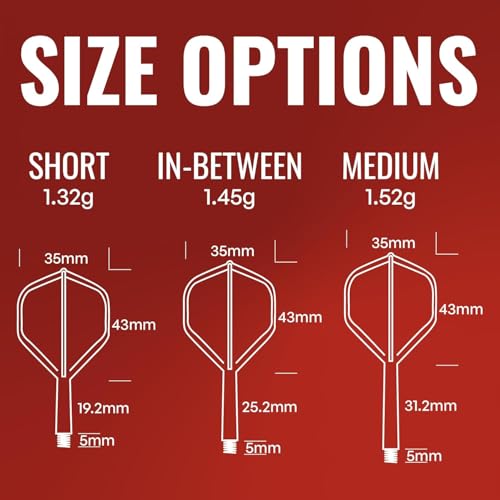 Shot! Darts Flight Deck One Piece Dart Flight and Shaft System, Reduced Deflections, Standard Shaped Flight (350 Micron) Available in Set of 3 - color: Pink, size: Medium