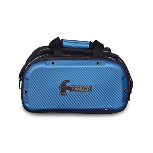 Hammer Carbon Shield Double Tote Bowling Bag - Blue