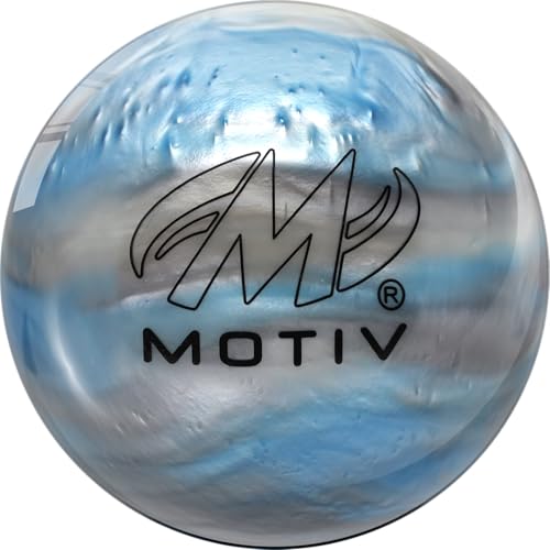 MOTIV Aspire - Bowling Ball, Spare Ball, Straight Ball, Available in 8-15 Pounds - color: Sky/Silver/White Pearl, size: 11 Pounds