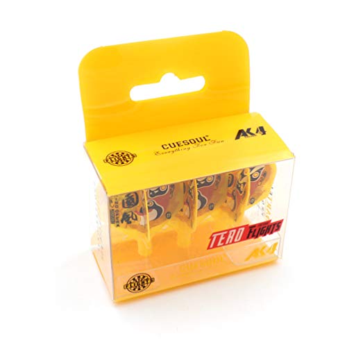 CUESOUL TERO AK4 Dart Flights Standard Shape,Peking Opera Design,Set of 3 pcs - color: Yellow