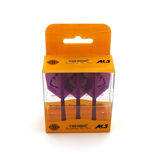 CUESOUL ROST Integrated Dart Flight and Shafts Meduim/Small/Large - color: Purple Beauty, size: Size M-28mm