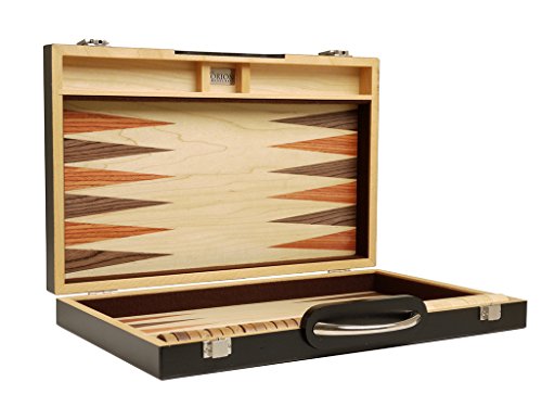 15-inch Retro Wood Backgammon Set - 2 Players, Ages 8+