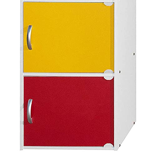 HODEDAH IMPORT Bookcase - color: Rainbow