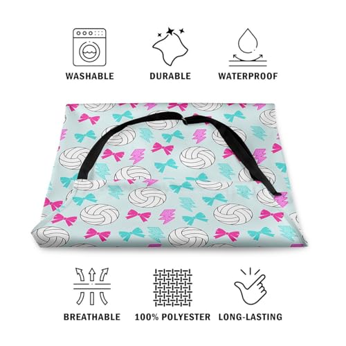 Manfei Volleyball Kids Kitchen Apron - color: Blue Pink