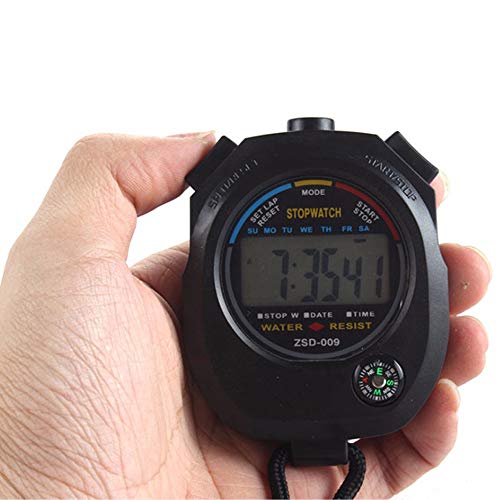 12 Pack Multi-Function Electronic Digital Sport Stopwatch Timer, Large Display with Date Time and Alarm Function,Suitable for Sports Coaches Fitness Coaches and Referees - style: 12pack