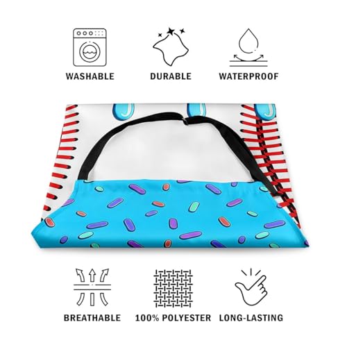 Castle Fairy Ice Cream Drip Baseball Kids Kitchen Apron - color: Blue