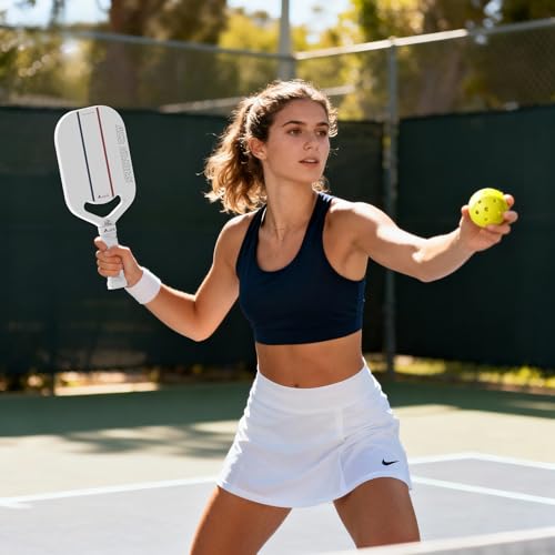 Acepik T700 Raw Carbon Fiber Edgeless Pickleball Paddle | 16mm Core for Refined Control | Aero Throat Design for Faster Swing Speed | USAPA Approved