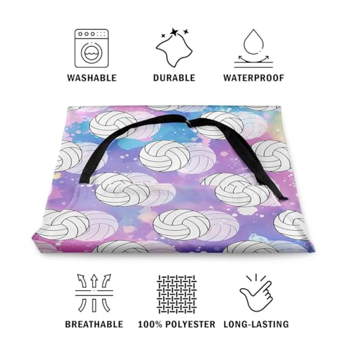 Manfei Volleyball Kids Kitchen Apron - color: Dreamy Purple