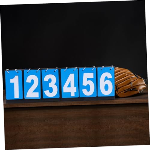 POPETPOP Basketball Scoreboard Portable Tabletop Scoreboard Flip Scorekeeper for Competition