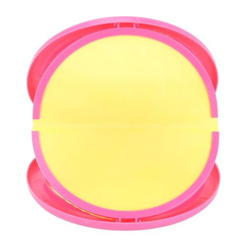Toss and Catch Ball Set, Hand Exercise Ball Throwing Set, Double Player Outdoor Game with Soft Balls, Ideal for Beach Picnic Party (Pink) - color: Pink