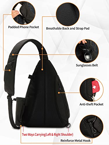 MOYAQI Disc Golf Bag with Retriever Holder and Storage Pockets, Disc Golf Backpack with 8-10 Disc Capacity, Padded Adjustable Strap and Back Panel, Lightweight and Durable - color: Black