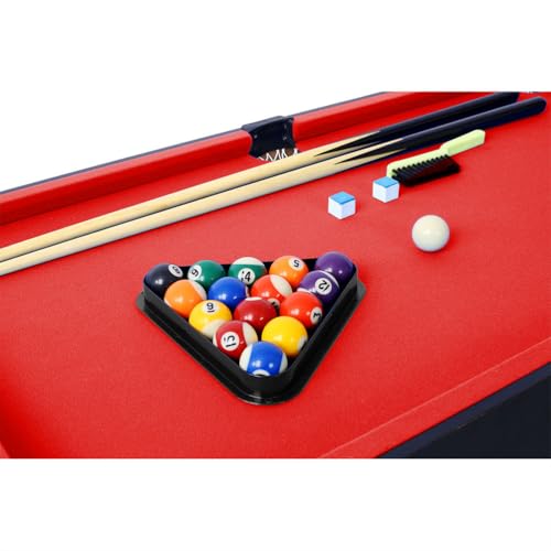 5-in-1 Multi Game Table, 43 Inch Combo Game Table with Foosball, Pool Table, Table Tennis, Push Hockey & Basketball, Indoor Sports Arcade Table with Complete Accessories for Kids and Family Gam