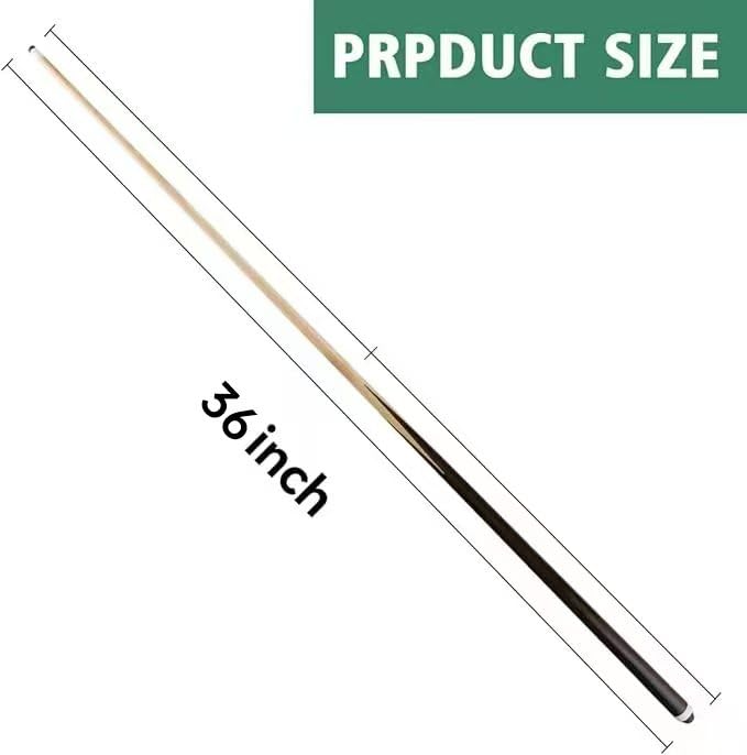 Pool Cue Sticks 36inch 42inch 48inch 52inch 58inch Set of 2 or 4,Pool Cue with 13mm Leather Tip for Adults, Beginners,2-Piece Design,(14oz to 20oz Weight Options) - size: 36inch-set of 2