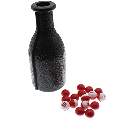 Billiard Shaker Pool Snooker Billiard Table Kelly Pool Shaker Bottle with Red and White Peas Balls Accessories