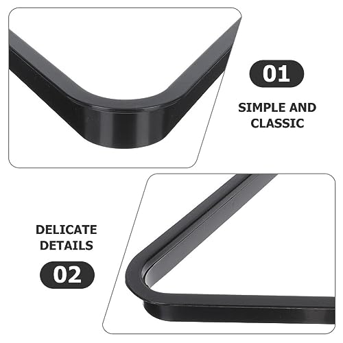 Yardwe Mini Triangle Pool Rack Billiard Ball Triangle Rack Diamond Rack Pool Table Ball Holder Positioning Rack for Miniature Pool Billiards Accessory - size: 12.9X12.9CM (Pack of 2)