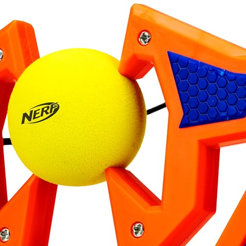 Nerf Slingshot Challenge - Kids Slingshot Bowling Game Set - Toy Target Game for Kids - Foam Ball Shooter Balls Included - Fun Toy for Boys + Girls