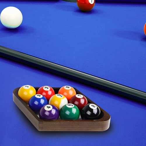 GSE Games & Sports Expert Solid Wood Billiard 8-Ball Triangle / 9-Ball Diamond Pool Ball Racks for 2-1/4" Pool Balls, Pool Table Accessories - color: Espresso, style: 9-Ball Diamond Rack